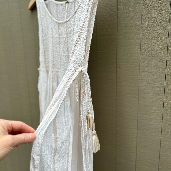 Free People Obi Posey Linen blend tank tunic. Ivory/beige. Size M. - Picture 6 of 10
